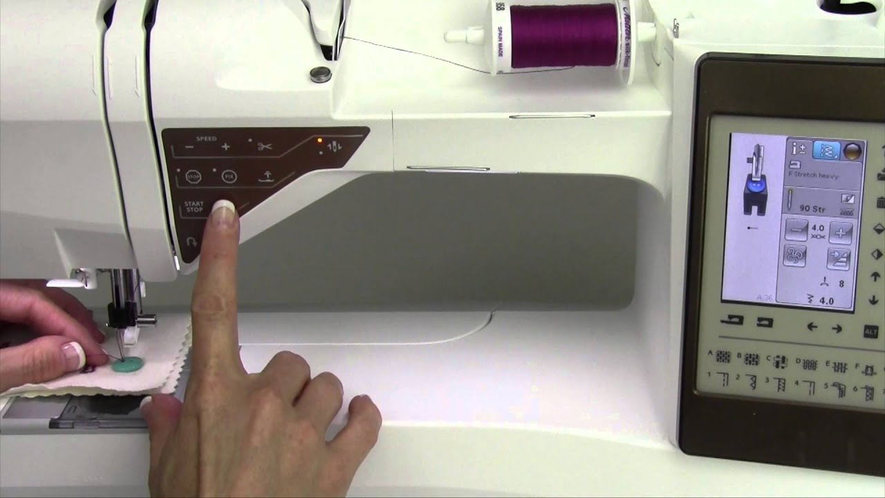 Husqvarna Viking Topaz 50 33 Sewing on Buttons YouTube