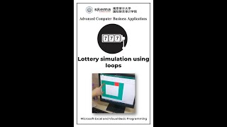 Lottery Simulation using loops || Microsoft Excel and Visual Basic || Project ideas screenshot 1
