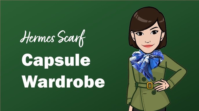 Scarves - How to Wear a 90cm Carre/Silk Twill Casually?