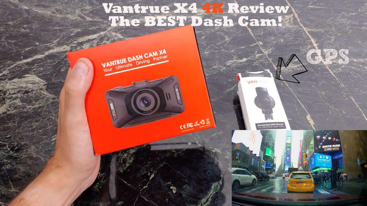 Vantrue X4 UHD 4K 3840 x 2160P 30fps Dash Cam, Super Capacitor