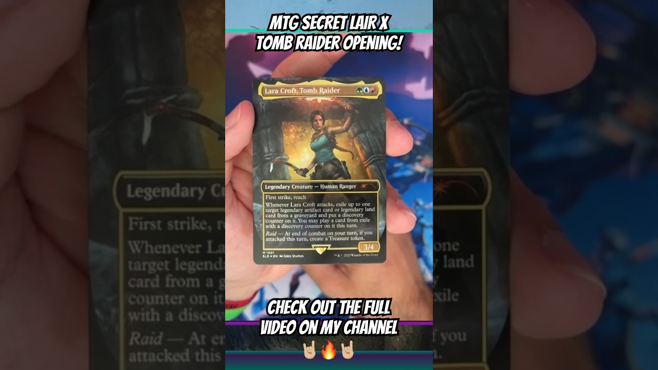 Opening the New MTG SECRET LAIR x TOMB RAIDER! - YouTube Opening the New MTG SECRET LAIR x TOMB RAIDER! - YouTube