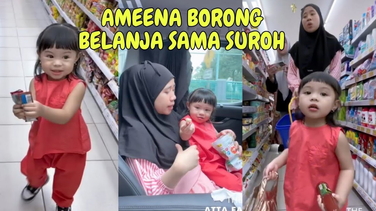 AMEENA AZURA BORONG SATU SUPERMARKET PAPA MAMA KE BANDUNG