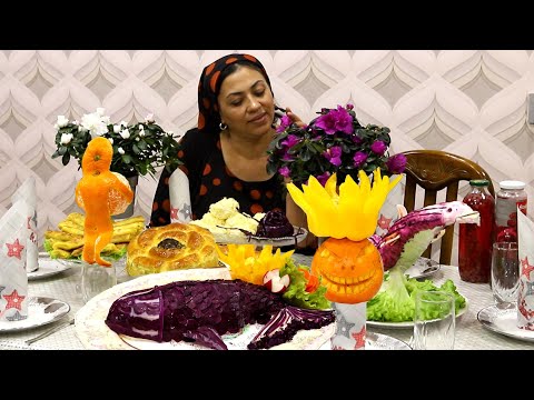 3 Delicious Salads For The New Year&rsquo;s Table | Salad Shuba, and Corn Shaped Fish | Pancakes