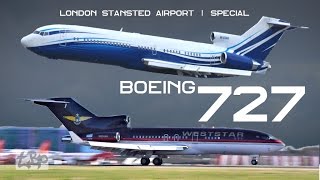 BOEING 727 Rare B727 at London Stansted Airport Weststar 727-23 Starling Aviation 727-200