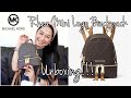 MICHAEL KORS RHEA MINI LOGO BACKPACK UNBOXING || EL AKIRA