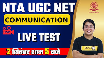 NTA UGC NET 2021 | Communication Live Test | Jyoti Joshi Mam