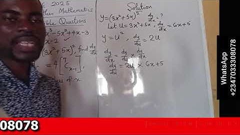 Waec GCE 2025 Further Mathematics Questions You Must Solve Before the Exam. #gce #furthermaths Part1