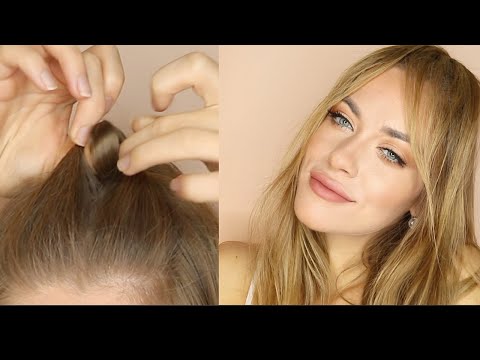 ДЕЛАЕМ ФЕЙКОВУЮ ЧЕЛКУ ЗА 1 МИНУТУ😱 HAIR HACK: FAKE BANGS