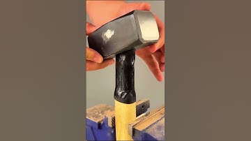 The process of installing the hammer handle #shorts