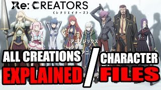 All Re Creators Creations Character Profiles Explained