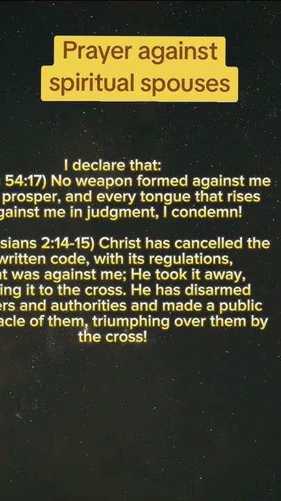 🔥Prayer against spiritual husband/wife(Incubus and succubus spirit) # ...