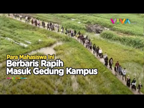 Cerita di Balik Mahasiswa ke Kampus Baris di Jalan Sempit, Kapan Sampenya?