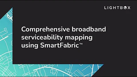 Comprehensive broadband serviceability mapping usi...