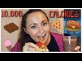 10,000 CALORIE CHALLENGE!!! | GIRL vs FOOD | ULTIMATE CHEAT DAY!!
