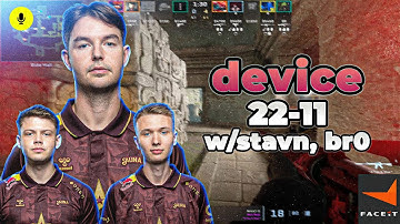 CS2 POV | device Faceit Ranked w/stavn, br0, Voice Comms (Ancient) 22-11