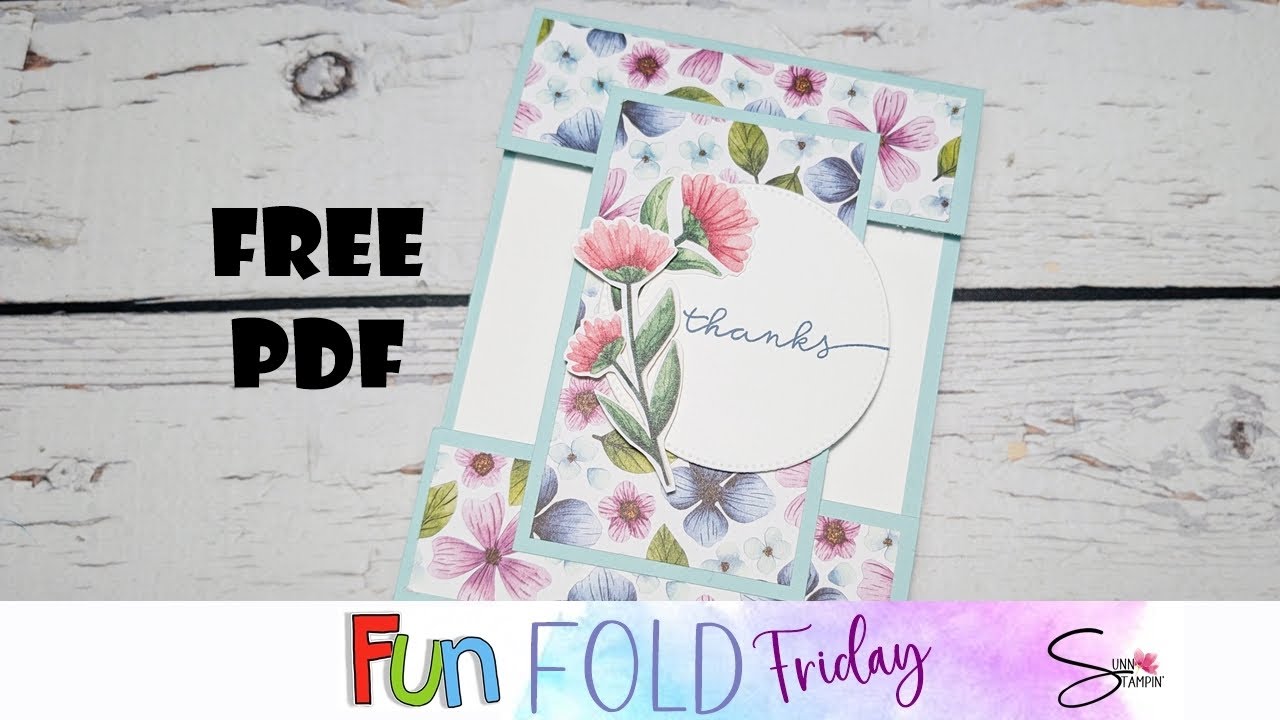 Blooming Phrases Fun Fold Card featuring Stampin' Up!® Products 