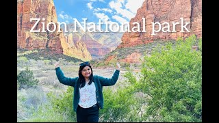 Zion National Park, Utah, America, One of the most visited US National Park.