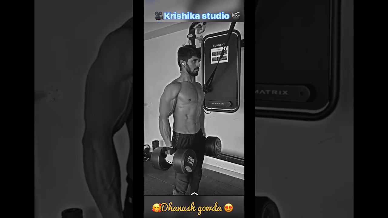 Dhanush gowda 💪🏻gym 🏋🏻video 