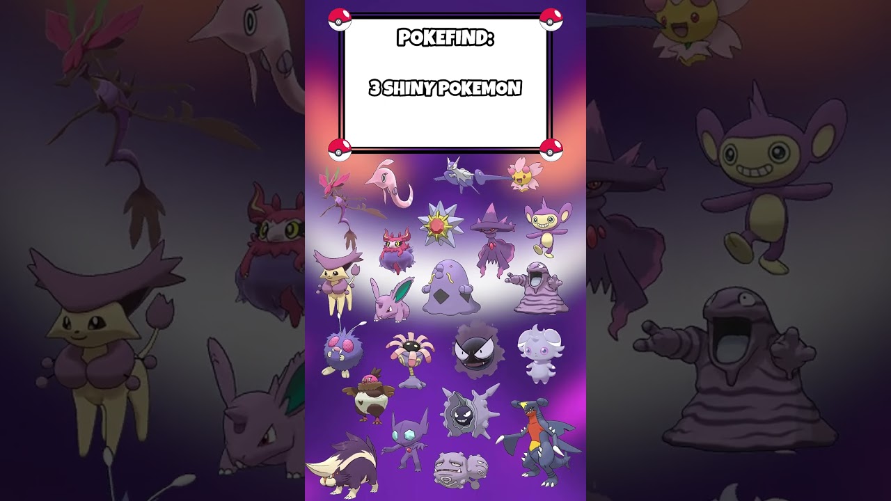 Can You Find The 3 Hidden Shiny Pokémon In This Pokefind?