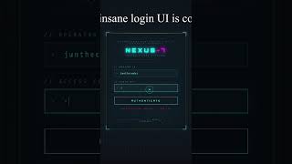 This is the future of UI/UX #uiux #loginui #frontend #webdesign #creativecoding