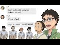 haikyuu texts- iF oNe oF yaLL says SOme siLLy aSS nAME (ft. takeda sensei) (2.5K SPECIAL)