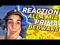 REACTION alla MIA PRIMA PARTITA nelle BEDWARS!