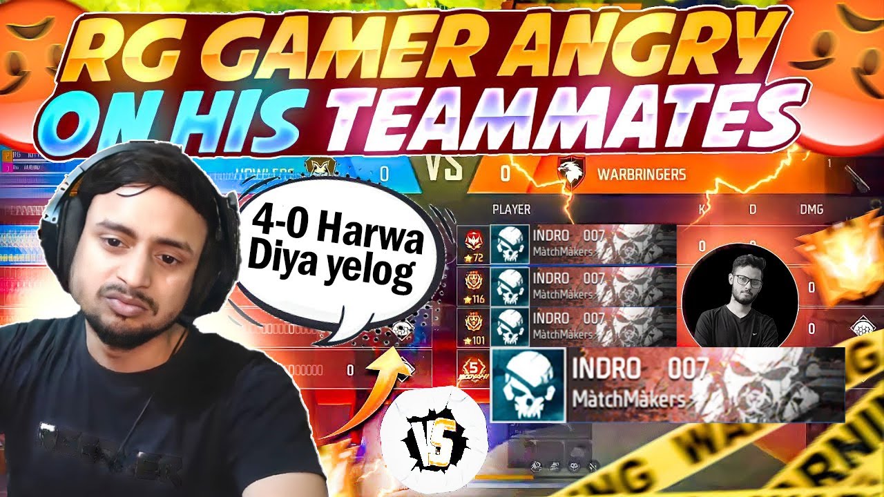 RG Gamer Best Angry Reaction After 4 0 - YouTube