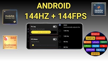 Ontgrendel 120 fps Android + 144 Hz 144 FPS zonder root 100% werkend | Max FPS, vertraging opgelo...