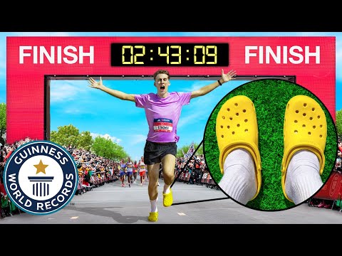 Marathon in Crocs World Record!