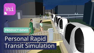 Personal Rapid Transit Simulation | PTV Vissim | Product Demo