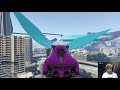 GTA 5 ONLINE PLAYING FUNNY SPINNER STUNT RACE WITH FRIENDS #2