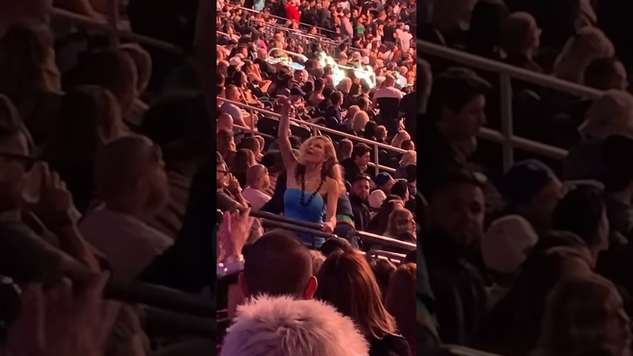 Watching her instead of the fight 