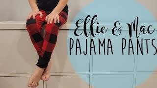 Making Holiday pajamas with Ellie and Mac grow with me pajamas