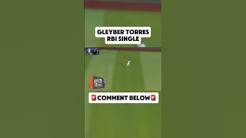 Gleyber Torres RBI Single - Yankees VS Guardians ALCS Game 4 Highlights