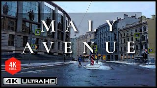 ⁴ᴷ Russia St Petersburg Great Walking Tour - Maly Avenue Aptekarsky Island