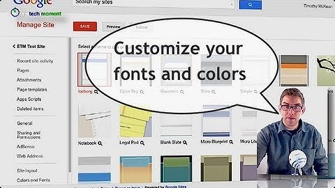 Episode 38: Customizing your Google Sites