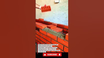 Oddly Satisfying Bricklaying! Perfect Lines & Smooth Cement Work 🔥