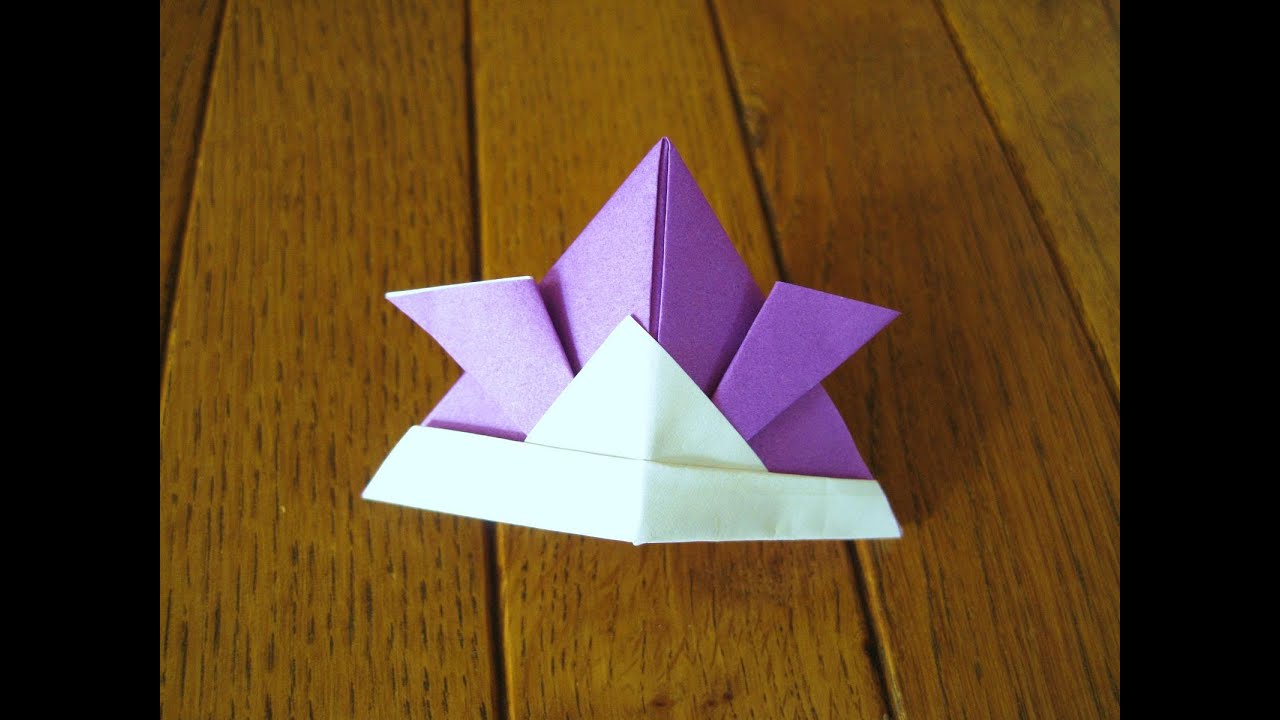 折り紙 兜 かぶと の折り方 端午の節句 こどもの日 立体平面ok Youtube