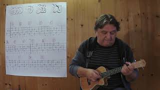 Video thumbnail of "UKULELE Lesson # 494: GOOD TO SEE YOU / GUT WIEDER HIER ZU SEIN (Allan Taylor)"