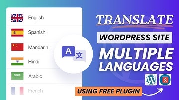 Translate Your WordPress Website into Multiple Languages for FREE | Multilingual WordPress Site
