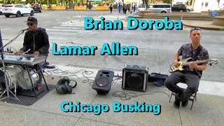 Brian Doroba &amp; Lamar Allen |  Street Busking downtown Chicago at Millennium Park | May 2023