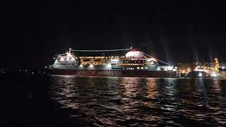 Spirit of Tasmania Heads to Sea.