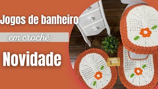 Tapetes de Crochê jogos de banheiro Novos Modelos ❤️ #crochet #crochê #ibitinga #artesanato