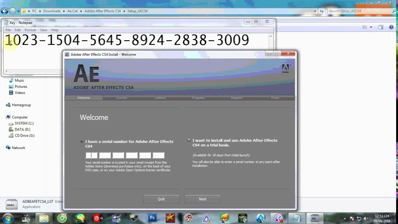 Number pro serial bit premiere adobe cs4 32 Install After