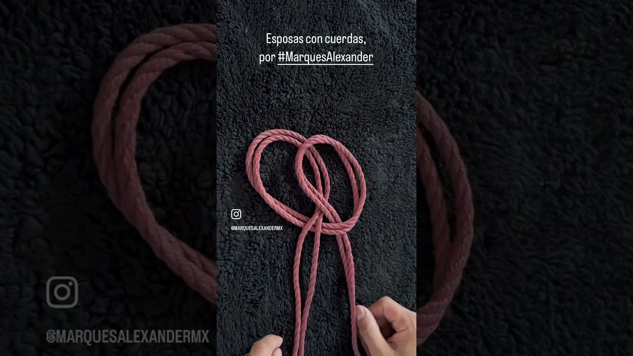 Esposas con cuerdas, handcuffs shibari