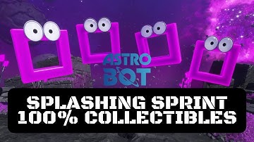 Astro Bot Splashing Sprint 100% Collectibles Guide | (Camo Cosmos) Full Completion
