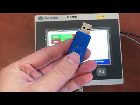 Allen Bradley Panelview 800 HMI Terminal - Download Program with a USB/MicroSD Card - cha