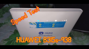 Speed Test on Huawei B315s-938 Using GOMO SIM Unli Data
