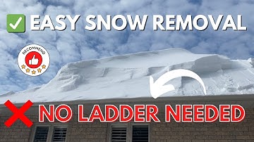 BEST Roof Rake For Snow Removal! ❄️ SNOWPEELER Review
