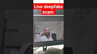 live deepfake scam Alert! #shortsfeed #shorts #ai